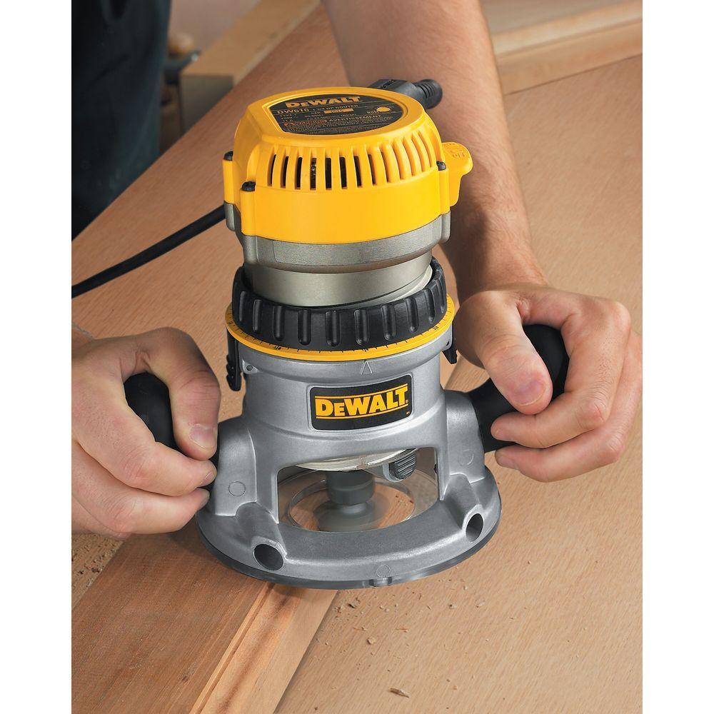12 Amp Corded 2-1/4 Horsepower Electronic Variable Speed Fixed Base Router with Soft Start - Super Arbor
