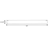 AirPro 18 in. White Extension Downrod