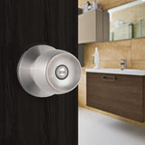 Malaga Satin Stainless Steel Privacy Door Knob Lockset - Super Arbor