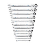 120XP Universal Spline XL Flex Head Ratcheting Combination Metric Wrench Set (12-Piece) - Super Arbor