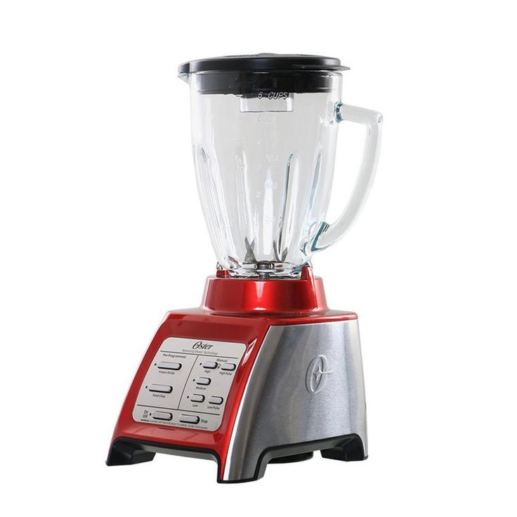 Designed for Life 48 oz. 7 Speed Red Blender with Smoothie Cup