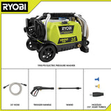 RYOBI 1900 PSI 1.2 GPM Cold Water Wheeled Electric Pressure Washer