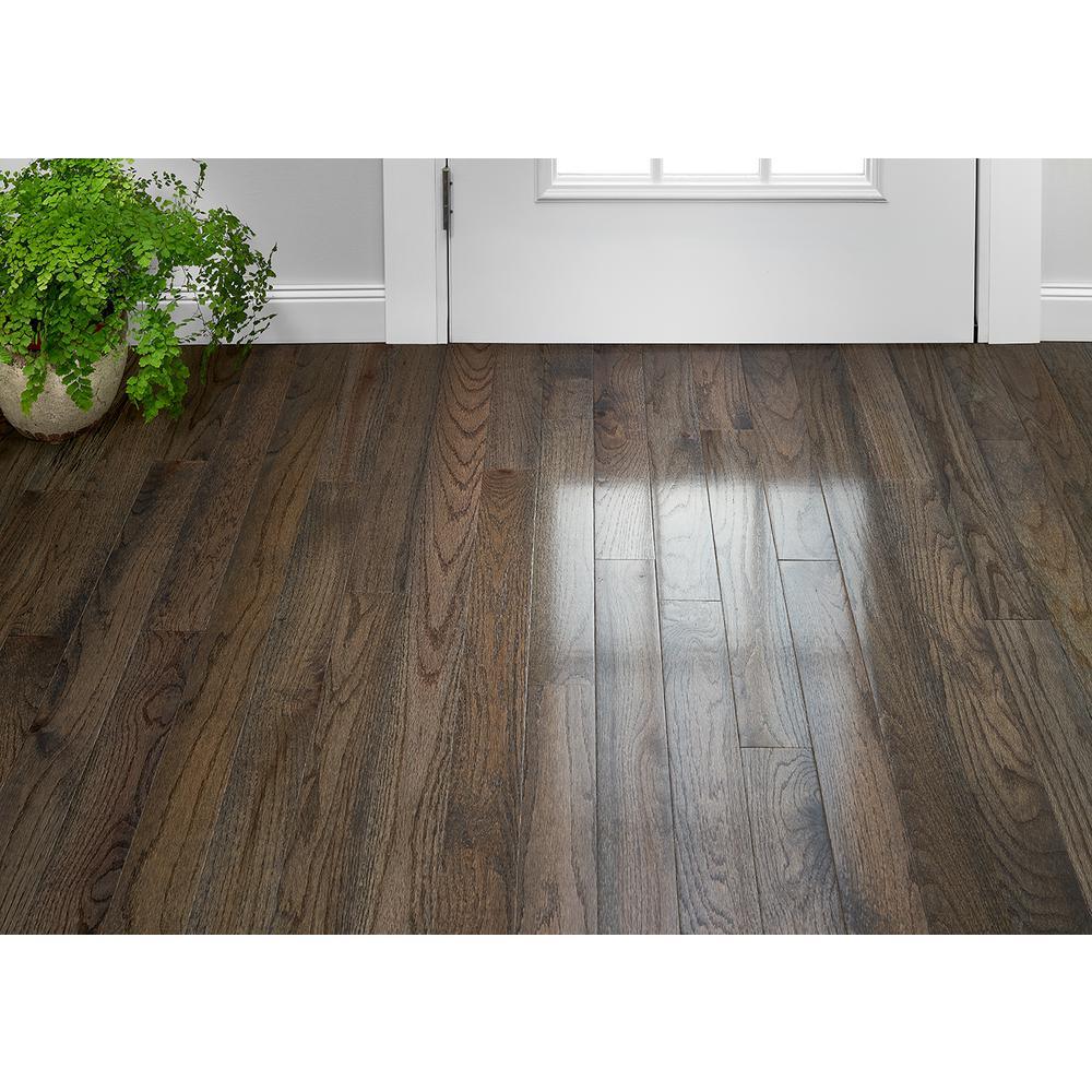 Bruce Plano Oak Gray 3/4 in. Thick x 3-1/4 in. Wide x Varying Length Solid Hardwood Flooring (22 sq. ft. / case) - Super Arbor