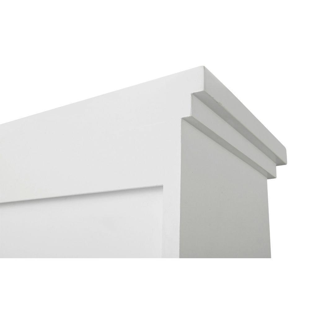 Gazette 18-1/2 in. W Wall Shelf in White - Super Arbor