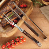 Churrasco Stainless Steel Grill Tongs and Grill Fork