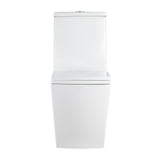 1-Piece 1.28 GPF Dual Flush High Efficiency Elongated Toilet in White, Seat Included - Super Arbor