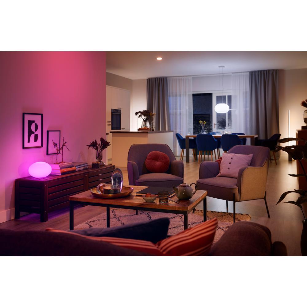 White and Color Ambiance A19 LED 60W Equivalent Dimmable Smart Wireless Light Bulb with Bluetooth - Super Arbor