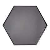 Magen Hex Dark Gray Polished Ceramic Hexagon Tile