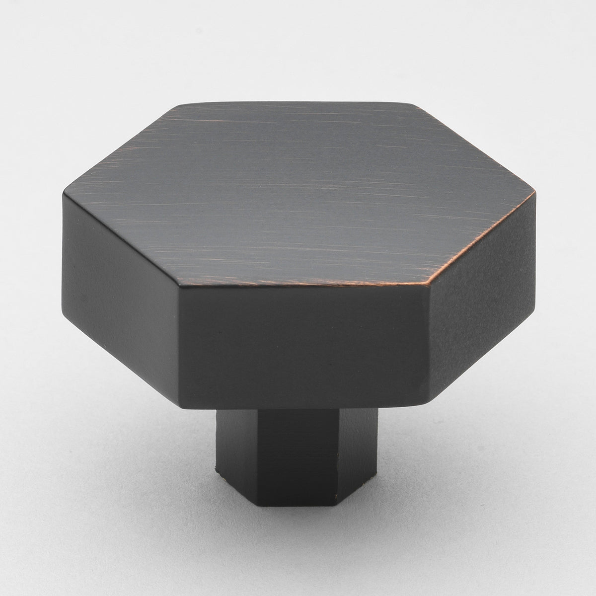 GlideRite 1-1/2 in. Matte Black Solid Hexagon Cabinet Drawer Knobs, 10-Pack