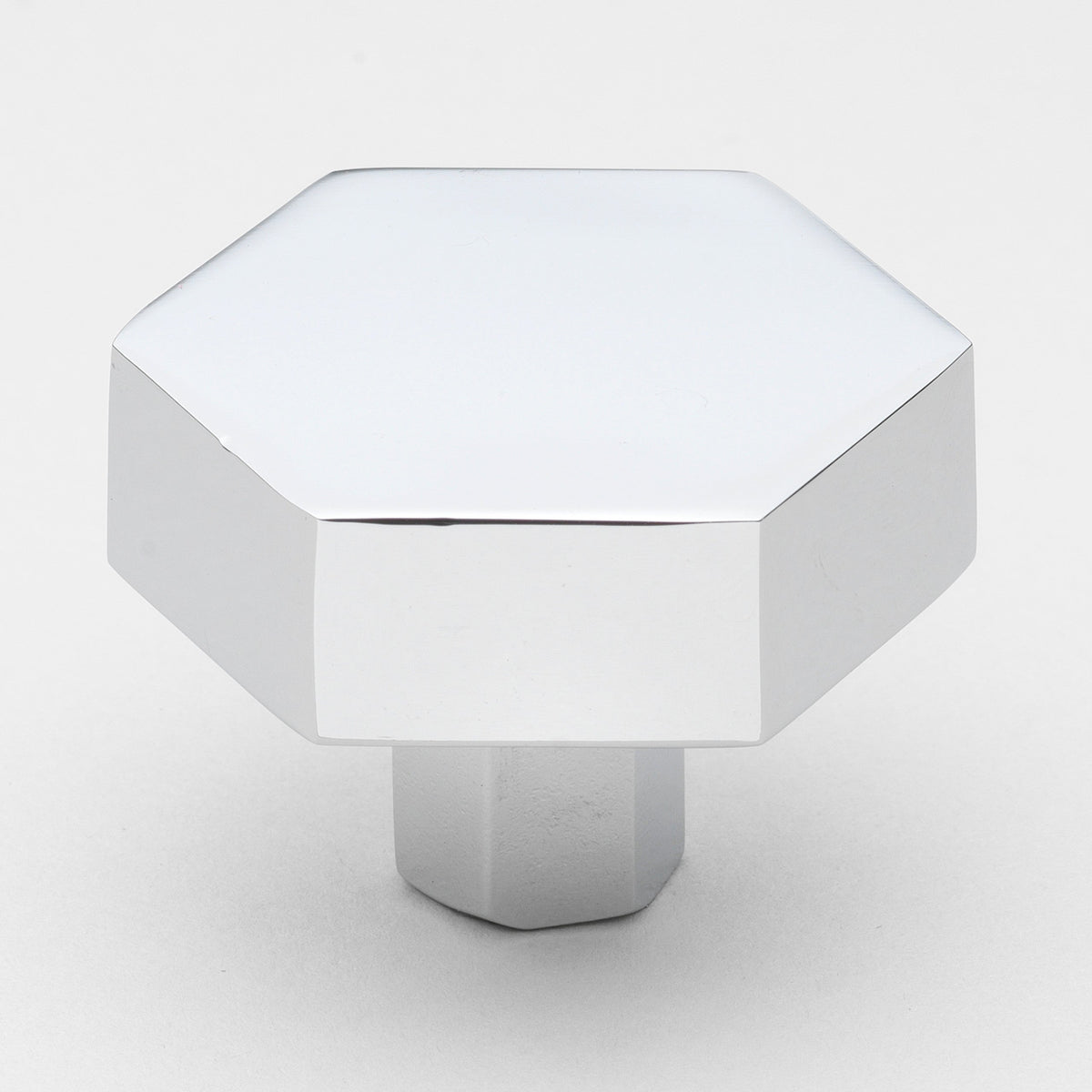 GlideRite 1-1/2 in. Matte Black Solid Hexagon Cabinet Drawer Knobs, 10-Pack