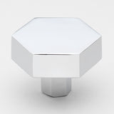 GlideRite 1-1/2 in. Matte Black Solid Hexagon Cabinet Drawer Knobs, 10-Pack
