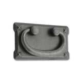 3 in. Center-to-Center Matte Black Cast Metal Swivel Bail Drawer Pull