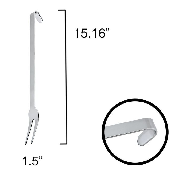 PRO-X Stainless Steel 15 in. Roasting Fork