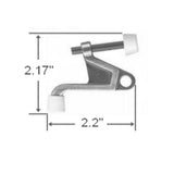 2-1/4 in. x 2-1/8 in. Polished Brass Jumbo Hinge Pin Door Stop Value Pack (10 per Pack) - Super Arbor