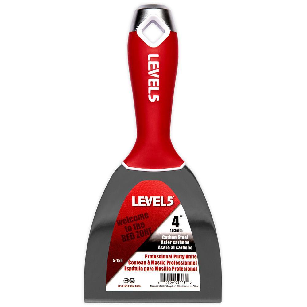 4 in. Carbon Steel Putty Knife with Hammerend - Super Arbor