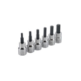 Craftsman SAE Hex Bit Socket Set, 6 pc, 3/8 in. Drive, Polished Chrome