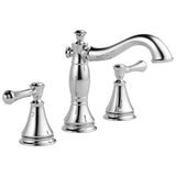 Delta Cassidy Stainless 2-handle Widespread WaterSense Bathroom Sink Faucet with Drain