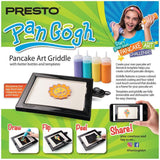 112.5 sq. in. Black Non-Stick PanGogh Electric Griddle Pancake Art Kit