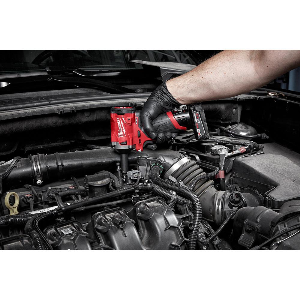 M12 FUEL 12-Volt Lithium-Ion Brushless Cordless Stubby 3/8 in. Impact Wrench & Ratchet Combo Kit (2-Tool) - Super Arbor