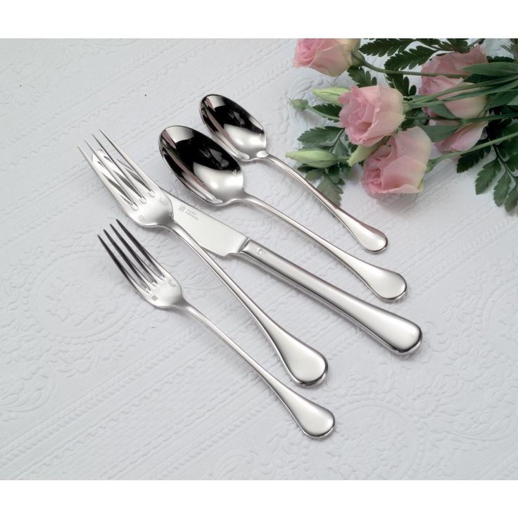 Puccini 18/10 Stainless Steel Teaspoons, European Size (Set of 12)