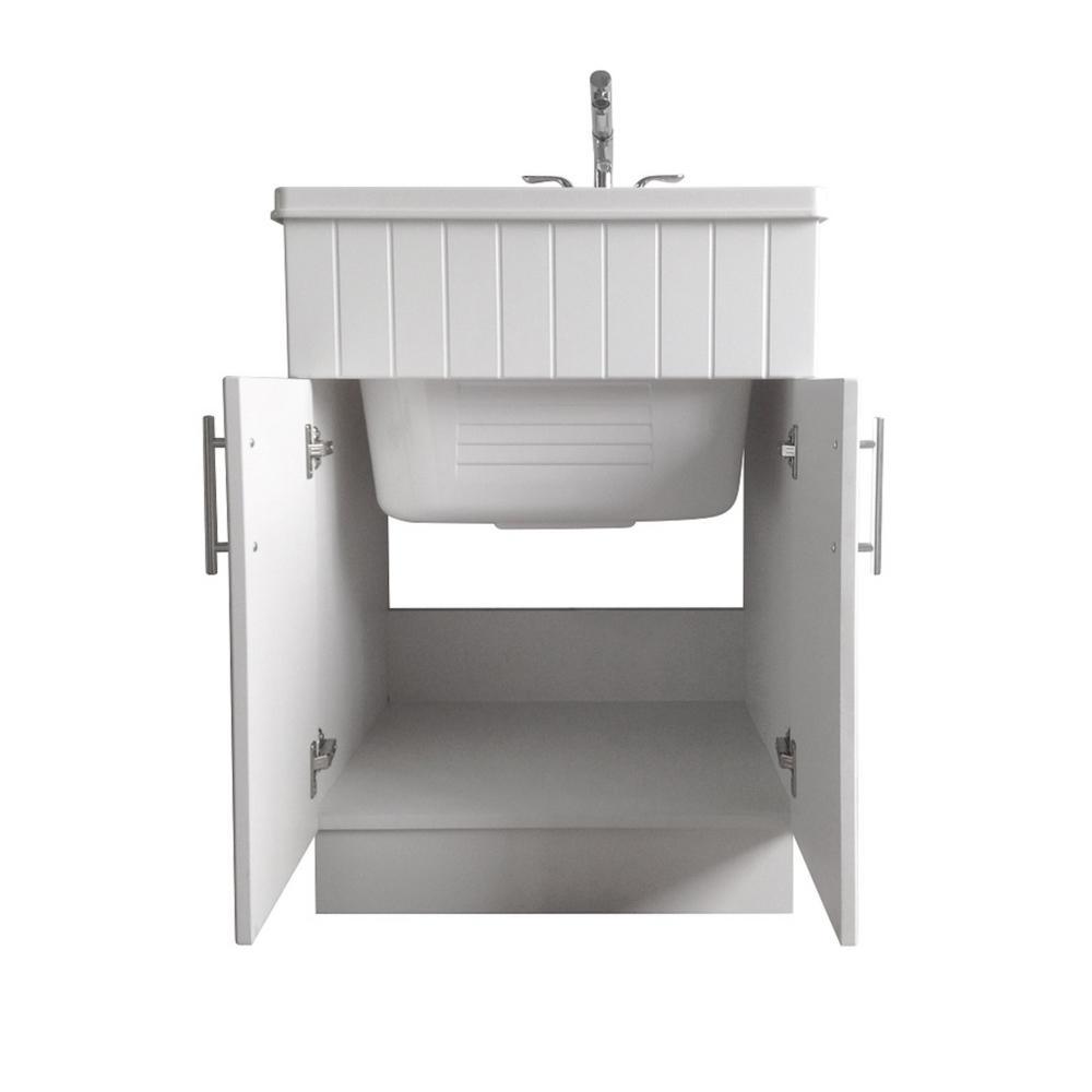 Shaker Laundry cabinet kit with pull-out faucet - Super Arbor