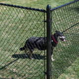 Everbilt 2-3/8 in. Galvanized Steel Chain Link Fence Black Post Hinge