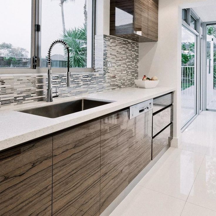 Keeney Studio Polished Chrome 1-Handle Deck-Mount Pull-Down Handle Kitchen Faucet