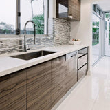 Keeney Studio Polished Chrome 1-Handle Deck-Mount Pull-Down Handle Kitchen Faucet