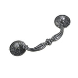 Utopia Alley Tipton Drop Cabinet Center-to-Center Pull, Antique Iron, 3.8