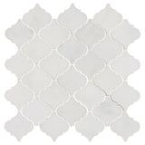 MSI Greecian White Arabesque 12 in. x 12 in. x 10 mm Polished Marble Mosaic Floor and Wall Tile (10 sq. ft./case)