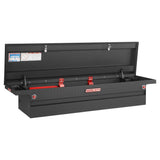 Weather Guard 71.5 in. Glossy Black Aluminum Full Size Crossbed Truck Tool Box - Super Arbor
