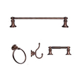 Highlander Collection 4-Piece Bathroom Hardware Kit in Satin Nickel - Super Arbor