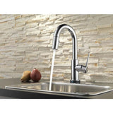 Delta Trinsic Touch Chrome 1-Handle Deck-Mount Pull-Down Touch Kitchen Faucet