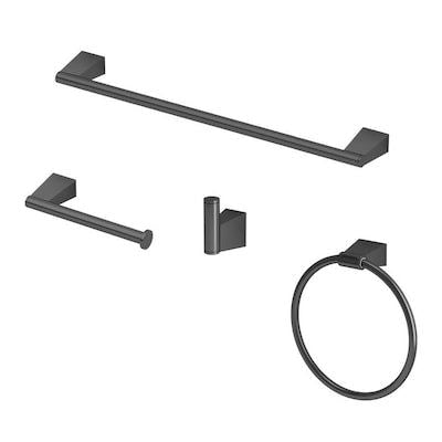 Gatco 4-Piece Bleu Decorative Bathroom Hardware Set