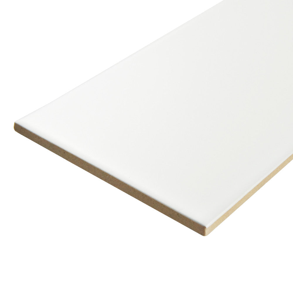 Merola Tile Projectos 7-3/4 in. x 3-7/8 in. Neve Matte Ceramic Subway Floor and Wall Tile (11.46 sq. ft. / case)