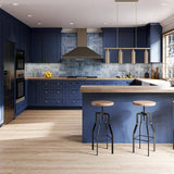 Home Decorators Collection Washington Vessel Blue Plywood Shaker Assembled Vanity Sink Base Kitchen Cabinet Sft Cls 36 in W x 21 in D x 34.5 in H