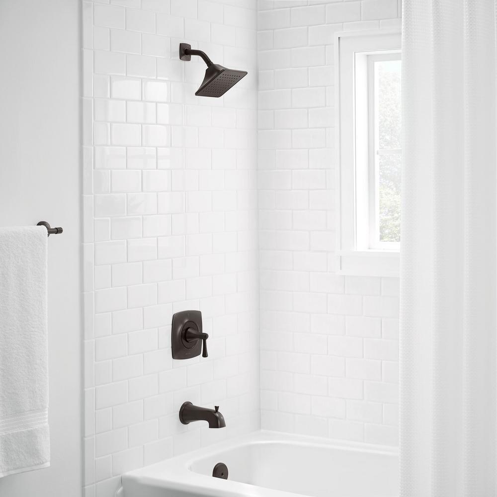 Stillmore Single-Handle 1-Spray Tub and Shower Faucet in Bronze (Valve Included) - Super Arbor