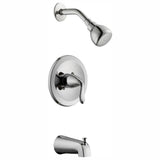 Constructor Single-Handle 1-Spray Tub and Shower Faucet in Bronze (Valve Included) - Super Arbor