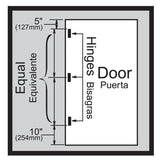 3-1/2 in. and 5/8 in. Radius Matte Black Smooth Action Hinge (3-Pack)