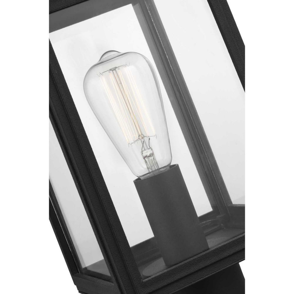 Grandbury Line Voltage 1-Light Black 4 in. x 4 in. Deck Post Light Post Lantern - Super Arbor