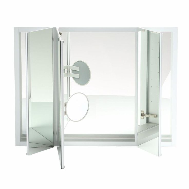 Verdera 40 in. W x 30 in. H Recessed Medicine Cabinet in Anodized Aluminum