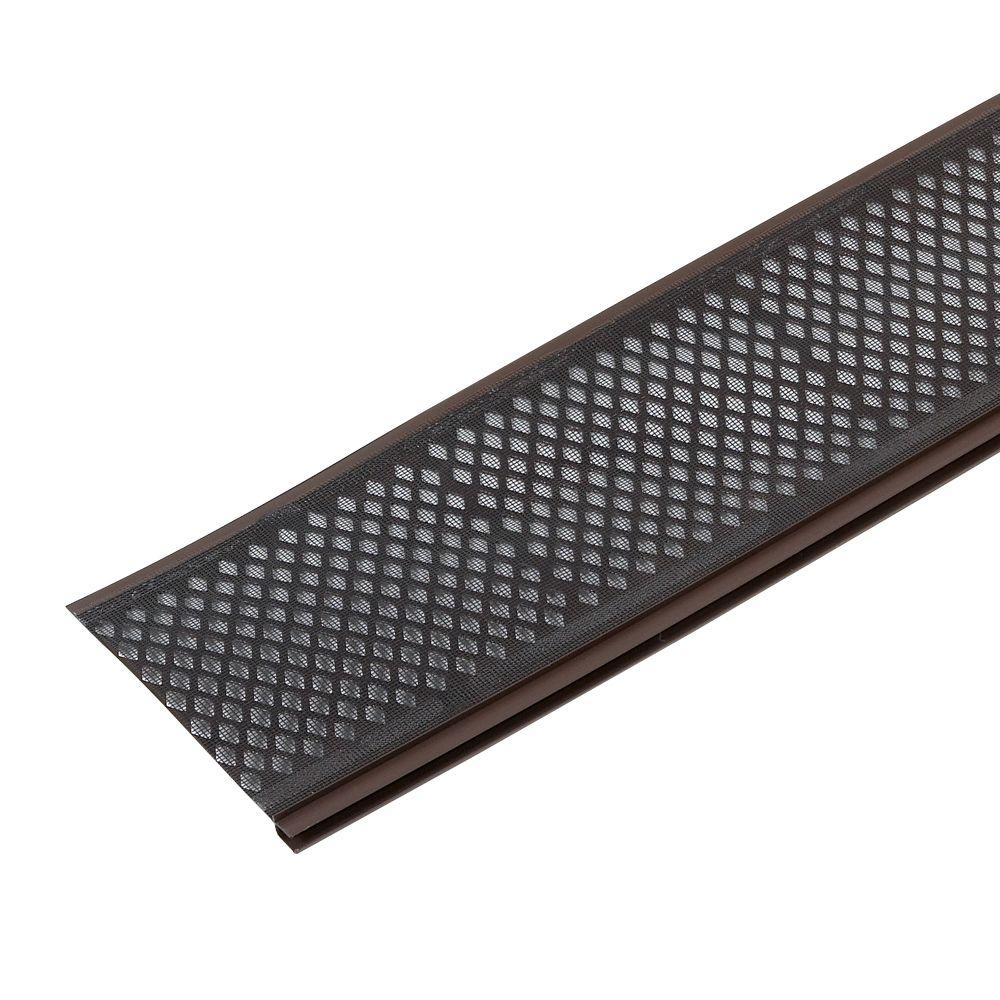 3 ft. White Snap-In Filter Gutter Guard - Super Arbor