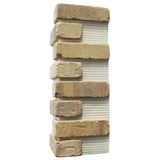 Brickwebb Rushmore Thin Brick Sheets - Corners (Box of 3 Sheets) 21 in x 15 in (5.3 linear ft.) - Super Arbor