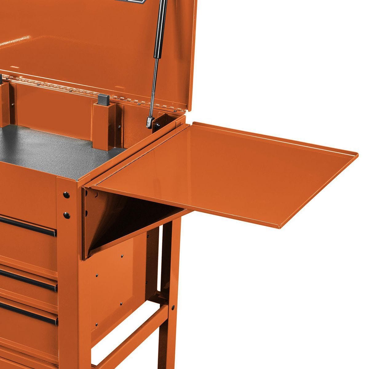 U.S. GENERAL Folding Side Tray for 5-Drawer Tool Cart, Orange
