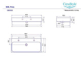Nameeks Pinto Wall Mounted Bathroom Sink in White