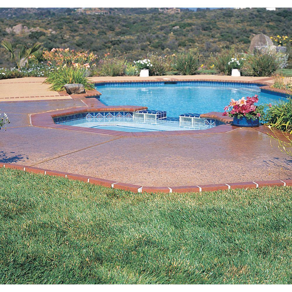 Argee 40 ft. Decorative Plastic Brick Edging with 6 Solar Lighted Bricks