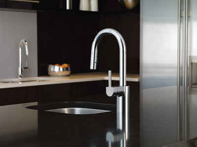 Moen Align Single-Handle Pull-Down Kitchen Faucet with Reflex and Power Clean, Matte Black
