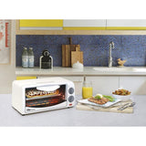 Personal 650 W 2-Slice White Toaster Oven with Built-In Timer