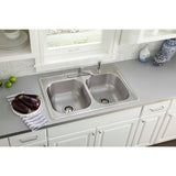 Drop-In Stainless Steel 33 in. 4-Hole Double Bowl Kitchen Sink - Super Arbor