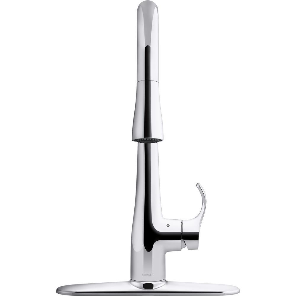 Simplice Touchless Single-Handle Pull-Down Sprayer Kitchen Faucet in Polished Chrome - Super Arbor